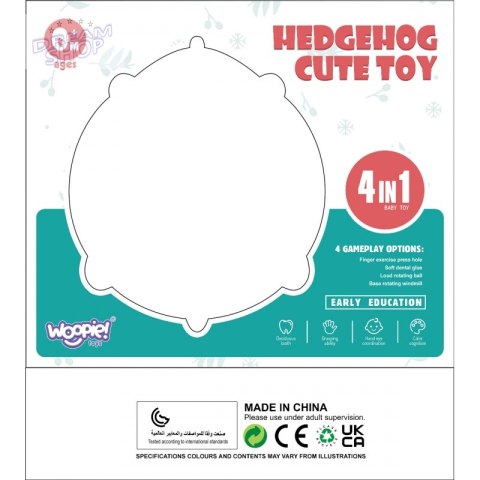 WOOPIE BABY Zabawka Sensoryczna 4w1 Jeżyk Pop-it Aktywizujący