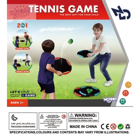 WOOPIE Gra Zręcznościowa 2w1 Tennis Frisbee