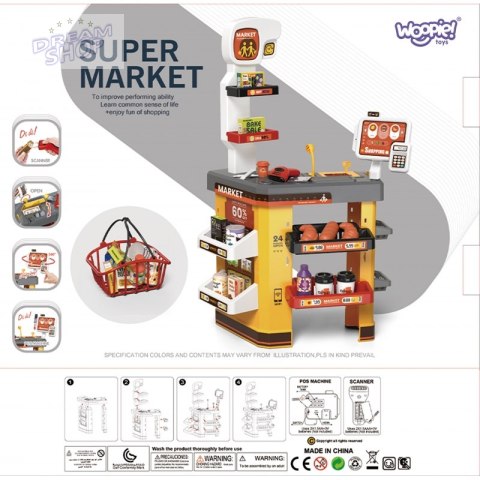 WOOPIE Interaktywny Super Market dla Dzieci Akcesoria WOOPIE Interaktywny Super Market dla Dzieci Akcesoria