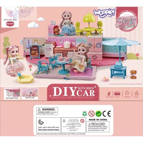 WOOPIE Kamper 2w1 Domek XXL Zestaw dla Lalek