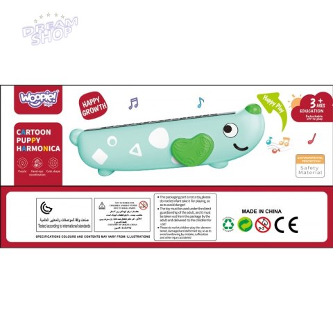 WOOPIE Kolorowa Harmonijka Ustna dla Dzieci Piesek WOOPIE Kolorowa Harmonijka Ustna dla Dzieci Piesek