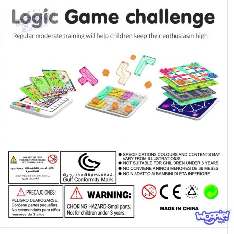 WOOPIE Zestaw Gier Planszowych Logicznych 10w1 WOOPIE Zestaw Gier Planszowych Logicznych 10w1