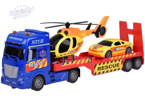 Zestaw Ratunkowy Ciężarówka Helikopter Auto efekt Dźwięk Światło ZA5409 Zestaw Ratunkowy Ciężarówka Helikopter Auto efekt Dźwięk Światło ZA5409