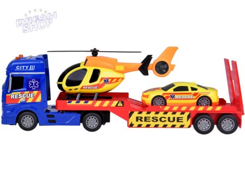 Zestaw Ratunkowy Ciężarówka Helikopter Auto efekt Dźwięk Światło ZA5409 Zestaw Ratunkowy Ciężarówka Helikopter Auto efekt Dźwięk Światło ZA5409