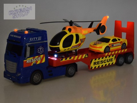 Zestaw Ratunkowy Ciężarówka Helikopter Auto efekt Dźwięk Światło ZA5409 Zestaw Ratunkowy Ciężarówka Helikopter Auto efekt Dźwięk Światło ZA5409