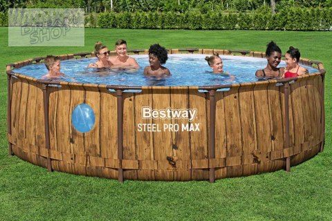 Basen Stelażowy 14FT 427x107cm Steel PRO MAX BESTWAY Basen Stelażowy 14FT 427x107cm Steel PRO MAX BESTWAY