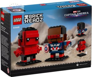 LEGO 40668 BrickHeadz Kapitan Ameryka Czerwony Hul