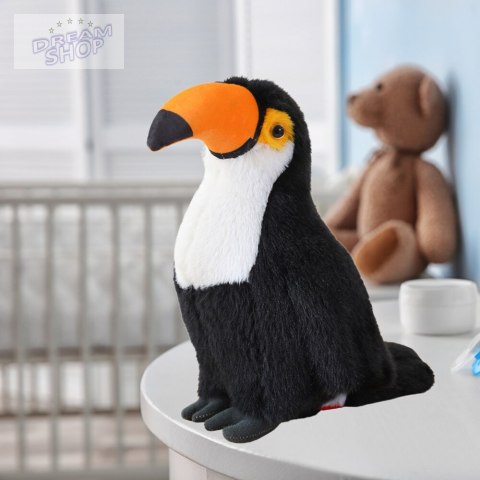 Pluszowy Ptak Tukan Pluszak Maskotka Przytulanka Biały 30cm Pluszowy Ptak Tukan Pluszak Maskotka Przytulanka Biały 30cm