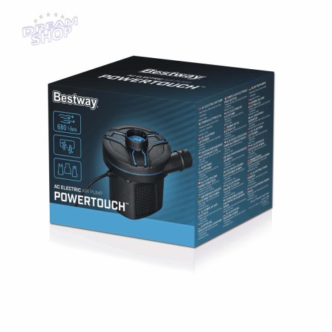 Pompka Elektryczna Bestway do akcesoriów dmuchanych + 3 wymienne końcówki