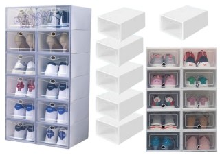 Przeźroczysta Szafka Na Buty Organizer Pudełka 10 Szt