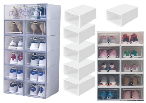Przeźroczysta Szafka Na Buty Organizer Pudełka 10 Szt Przeźroczysta Szafka Na Buty Organizer Pudełka 10 Szt