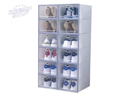 Przeźroczysta Szafka Na Buty Organizer Pudełka 10 Szt Przeźroczysta Szafka Na Buty Organizer Pudełka 10 Szt