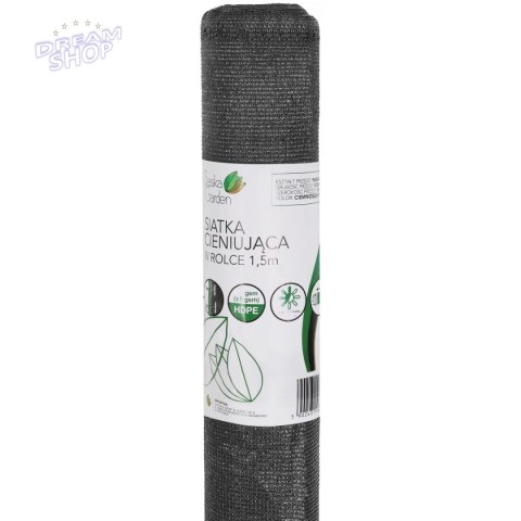 SIATKA CIENIUJĄCA 110G/M2 1.5X25M CIEMNO SZARA