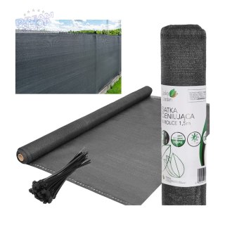 SIATKA CIENIUJĄCA 110G/M2 1.5X50M CIEMNO SZARA