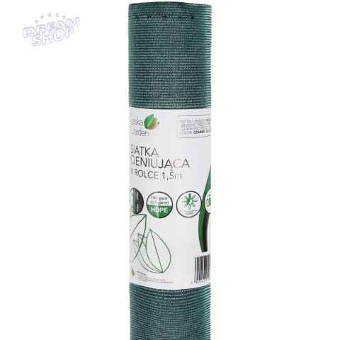 SIATKA CIENIUJĄCA 140G/M2 CZARNO ZIELONA ROLKA 1.5X25M SASKA GARDEN SIATKA CIENIUJĄCA 140G/M2 CZARNO ZIELONA ROLKA 1.5X25M SASKA GARDEN