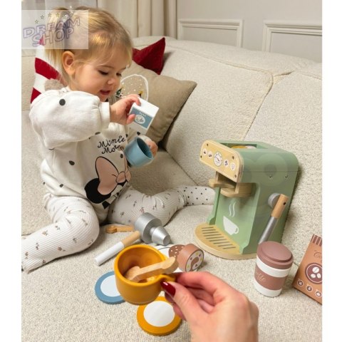WOOPIE GREEN Drewniany Ekspres do Kawy 25 el Cukiernia Barista WOOPIE GREEN Drewniany Ekspres do Kawy 25 el Cukiernia Barista