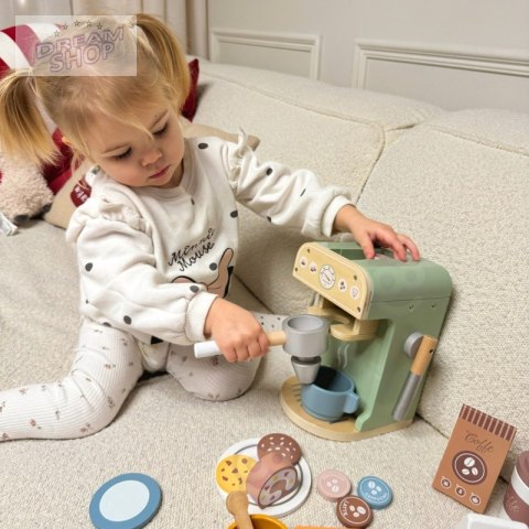WOOPIE GREEN Drewniany Ekspres do Kawy 25 el Cukiernia Barista WOOPIE GREEN Drewniany Ekspres do Kawy 25 el Cukiernia Barista