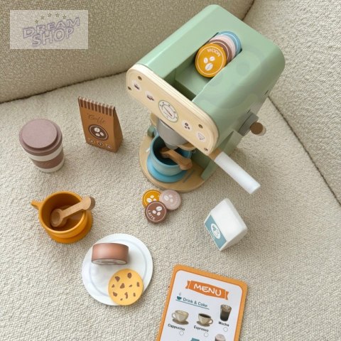 WOOPIE GREEN Drewniany Ekspres do Kawy 25 el Cukiernia Barista WOOPIE GREEN Drewniany Ekspres do Kawy 25 el Cukiernia Barista