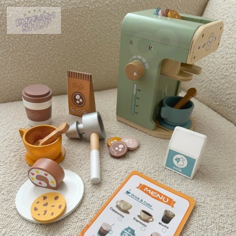 WOOPIE GREEN Drewniany Ekspres do Kawy 25 el Cukiernia Barista WOOPIE GREEN Drewniany Ekspres do Kawy 25 el Cukiernia Barista