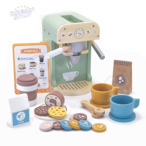 WOOPIE GREEN Drewniany Ekspres do Kawy 25 el Cukiernia Barista WOOPIE GREEN Drewniany Ekspres do Kawy 25 el Cukiernia Barista