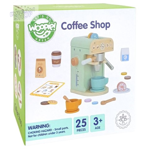 WOOPIE GREEN Drewniany Ekspres do Kawy 25 el Cukiernia Barista WOOPIE GREEN Drewniany Ekspres do Kawy 25 el Cukiernia Barista