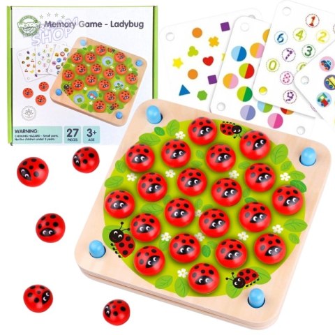WOOPIE GREEN Memory Drewniana Gra Pamięciowa Edukacyjna Układanka Biedronka WOOPIE GREEN Memory Drewniana Gra Pamięciowa Edukacyjna Układanka Biedronka
