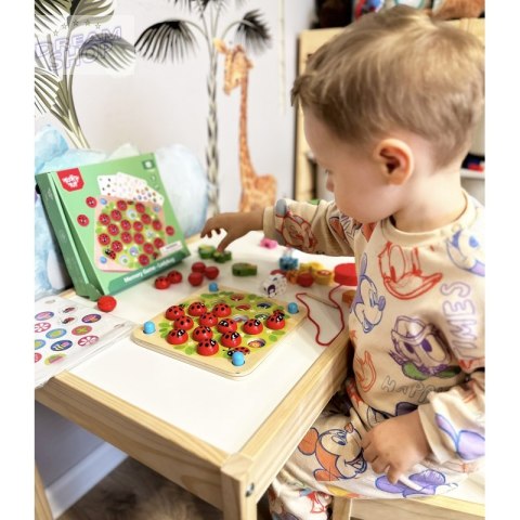WOOPIE GREEN Memory Drewniana Gra Pamięciowa Edukacyjna Układanka Biedronka WOOPIE GREEN Memory Drewniana Gra Pamięciowa Edukacyjna Układanka Biedronka