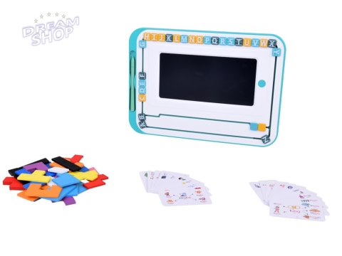 Edukacyjny zestaw 3w1 Tablica LCD + karty do NAUKA ANGIELSKIEGO TA0113 Edukacyjny zestaw 3w1 Tablica LCD + karty do NAUKA ANGIELSKIEGO TA0113
