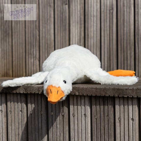 Grzejąca Gęś o Gorącym Sercu XL 90 cm - prezent ślubny, walentynkowy Grzejąca Gęś o Gorącym Sercu XL 90 cm - prezent ślubny, walentynkowy