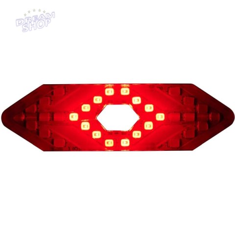 LAMPKA ROWEROWA TYŁ Z SYGNALIZATOREM LED ŁADOWANIE USB DUNLOP LAMPKA ROWEROWA TYŁ Z SYGNALIZATOREM LED ŁADOWANIE USB DUNLOP