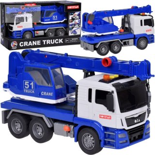 Obrotowy DŹWIG Auto Budowlane Ruchome ramię + Dźwięk + Światło ZA5226