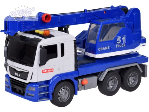 Obrotowy DŹWIG Auto Budowlane Ruchome ramię + Dźwięk + Światło ZA5226 Obrotowy DŹWIG Auto Budowlane Ruchome ramię + Dźwięk + Światło ZA5226