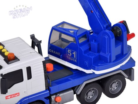 Obrotowy DŹWIG Auto Budowlane Ruchome ramię + Dźwięk + Światło ZA5226 Obrotowy DŹWIG Auto Budowlane Ruchome ramię + Dźwięk + Światło ZA5226