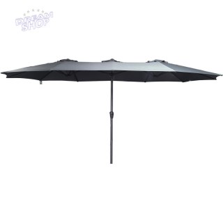 PARASOL OGRODOWY XXXL 2.7x4.6M SZARY SASKA GARDEN