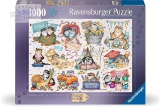 Puzzle 1000 Kalendarz Szalonych Kotów