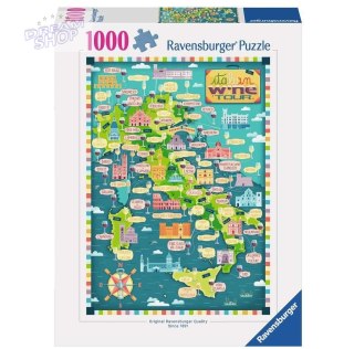 Puzzle 1000 Mapa włoskich win