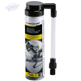 SPRAY USZCZLNIAJĄCY DO DĘTKI ROWEROWEJ Z UNIWERSALNYM WENTYYLEM 75ML DUNLOP