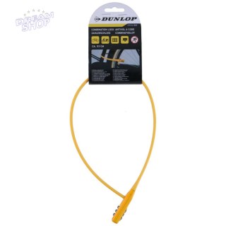 ZAPIĘCIE ROWEROWE PASEK NA SZYFR ŻÓŁTY DUNLOP