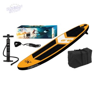 ZESTAW - DESKA SUP 90KG DMUCHANA SURF 245x57x10CM ORANGE