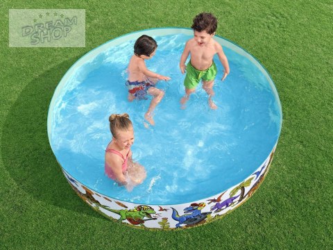 Bestway Basen rozporowy Ogrodowy brodzik DINOZAURY 183 x 38cm 55022 Bestway Basen rozporowy Ogrodowy brodzik DINOZAURY 183 x 38cm 55022