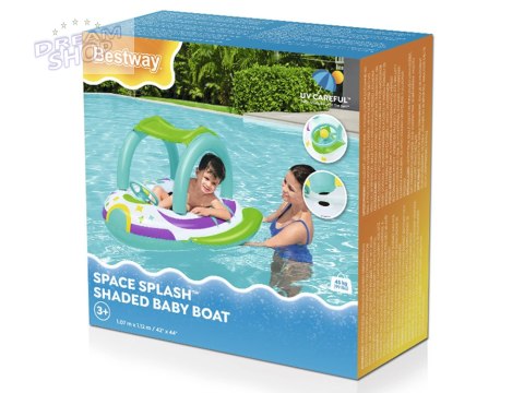 Bestway Dmuchany Ponton z daszkiem ŁÓDKA z dnem Kierownica + klakson 34149 Bestway Dmuchany Ponton z daszkiem ŁÓDKA z dnem Kierownica + klakson 34149