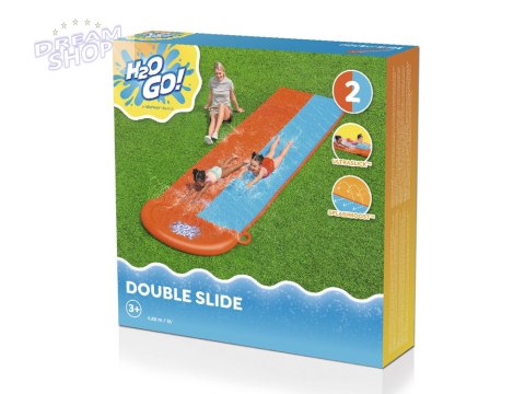 Bestway Podwójny ślizg wodny H2O GO! Długi - 4,88m 52328 Bestway Podwójny ślizg wodny H2O GO! Długi - 4,88m 52328