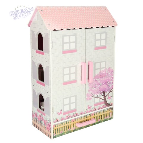 Domek dla lalek drewniany Lulilo Papilio różowy 80cm