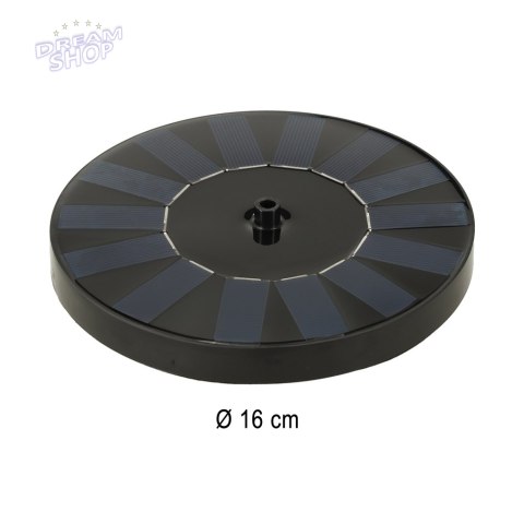 Fontanna solarna ogrodowa pływająca 16cm Fontanna solarna ogrodowa pływająca 16cm