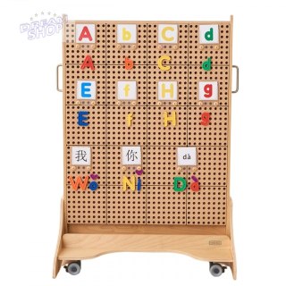 MASTERKIDZ Alfabet Zestaw Liter (Dużych i Małych) do Paneli Ściennych STEM 122 el.