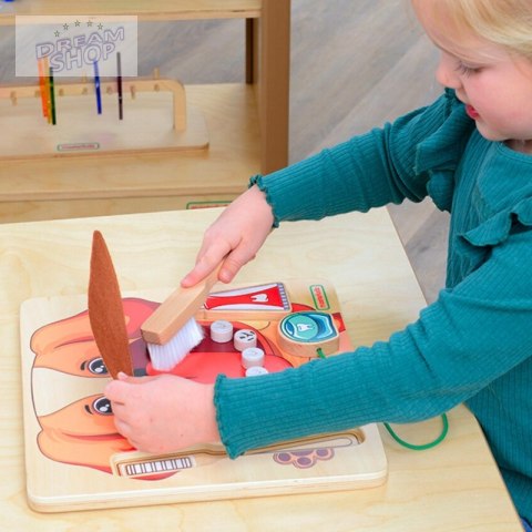 MASTERKIDZ Nauka Zdrowej Higieny Jamy Ustnej na Przykładzie Pieska - Tablica Ścienna Edukacyjna Montessori MASTERKIDZ Nauka Zdrowej Higieny Jamy Ustnej na Przykładzie Pieska - Tablica Ścienna Edukacyjna Montessori