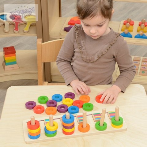 MASTERKIDZ Układanka Nauka Liczenia i Kolorów Sorter Montessori MASTERKIDZ Układanka Nauka Liczenia i Kolorów Sorter Montessori
