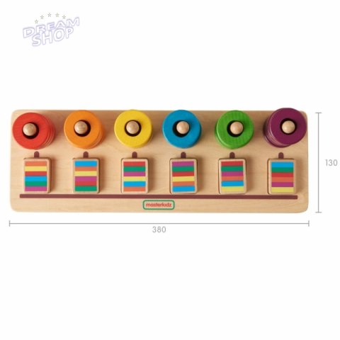 MASTERKIDZ Układanka Nauka Liczenia i Kolorów Sorter Montessori MASTERKIDZ Układanka Nauka Liczenia i Kolorów Sorter Montessori