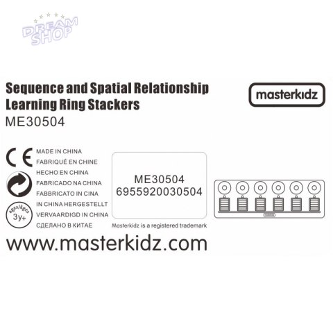 MASTERKIDZ Układanka Nauka Liczenia i Kolorów Sorter Montessori MASTERKIDZ Układanka Nauka Liczenia i Kolorów Sorter Montessori