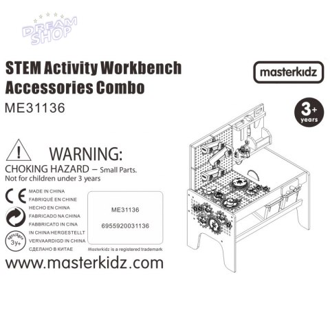 MASTERKIDZ Zestaw Akcesoriów do Stołu Warsztatowego STEM 111 el.